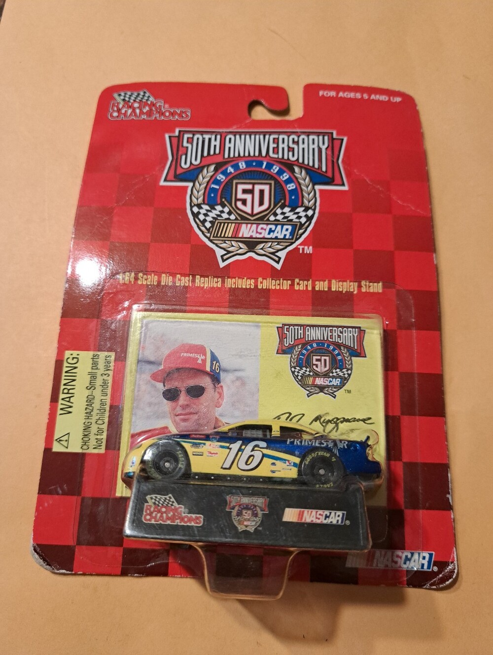 Vintage 1998 NASCAR Ted Musgrave #16 PrimeStar 50th Anniversary 1:64 Die-Cast